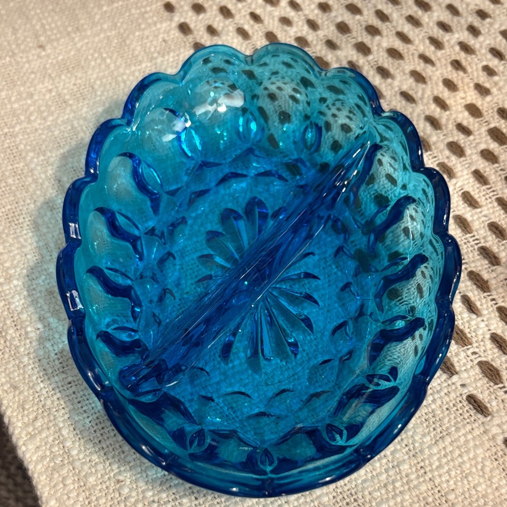 Vintage Anchor Hocking Divided Dish